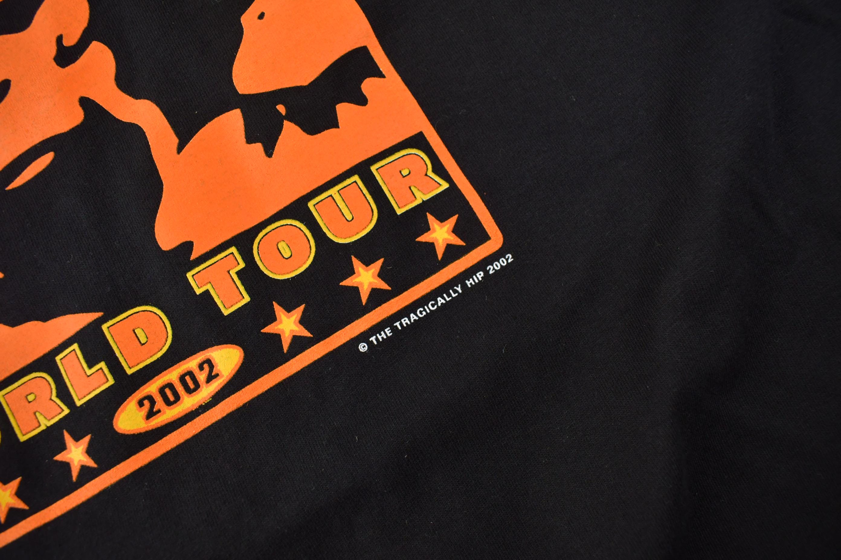 Vintage 2002 Deadstock The Tragically Hip World Tour Long Sleeve Band Tee Size 2XL