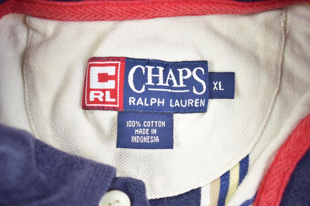 Vintage 1990s Ralph Lauren Chaps Polo Striped Shirt