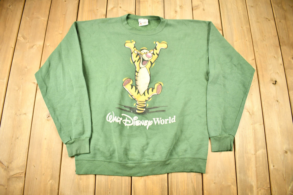 Vintage 1990s Walt Disney World Tigger Graphic Disney Crewneck
