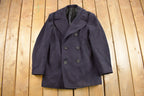Vintage 1950s USN Naval Wool Double Breasted Jacket