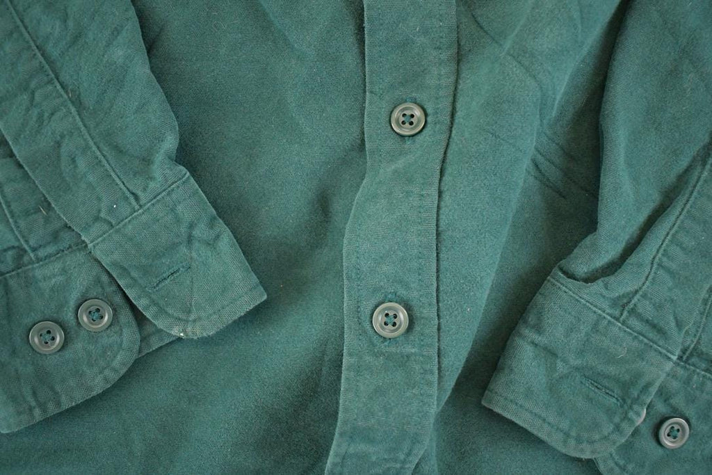 Vintage 1990s LL Bean Button Up Shirt Men's S / Rugged Button Up / 90's Outdoorsman Shirt