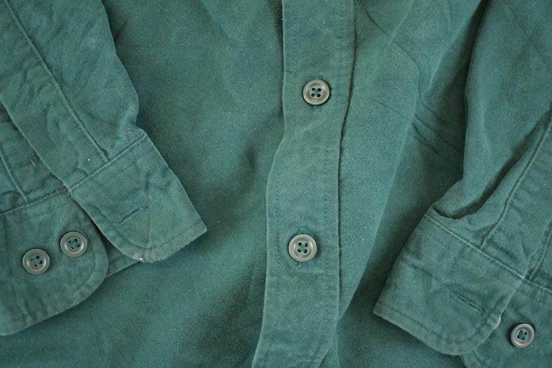 Vintage 1990s LL Bean Button Up Shirt Men's S / Rugged Button Up / 90's Outdoorsman Shirt
