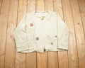 Vintage 1980s Abstract Design Toggle Button Cardigan Sweater