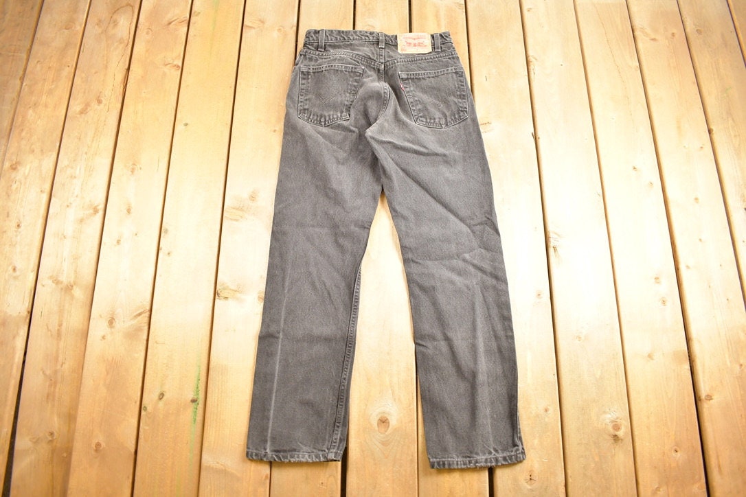 Vintage 1980s Levi's 505 Black Tab Jeans Size 28 x 28.5