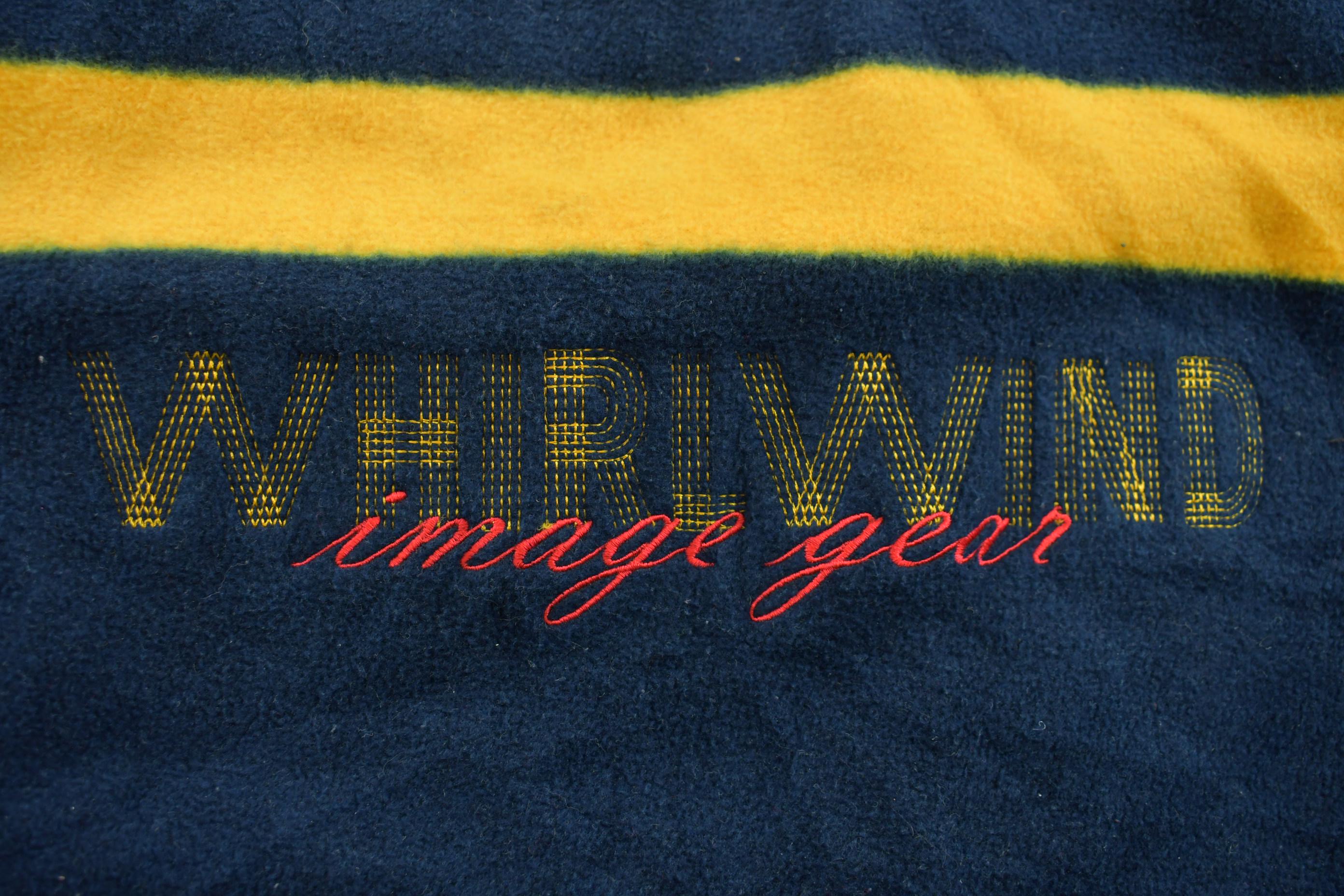 Vintage 1990s Whirlwind Vintage Gear Quarter Zip Fleece Sweater