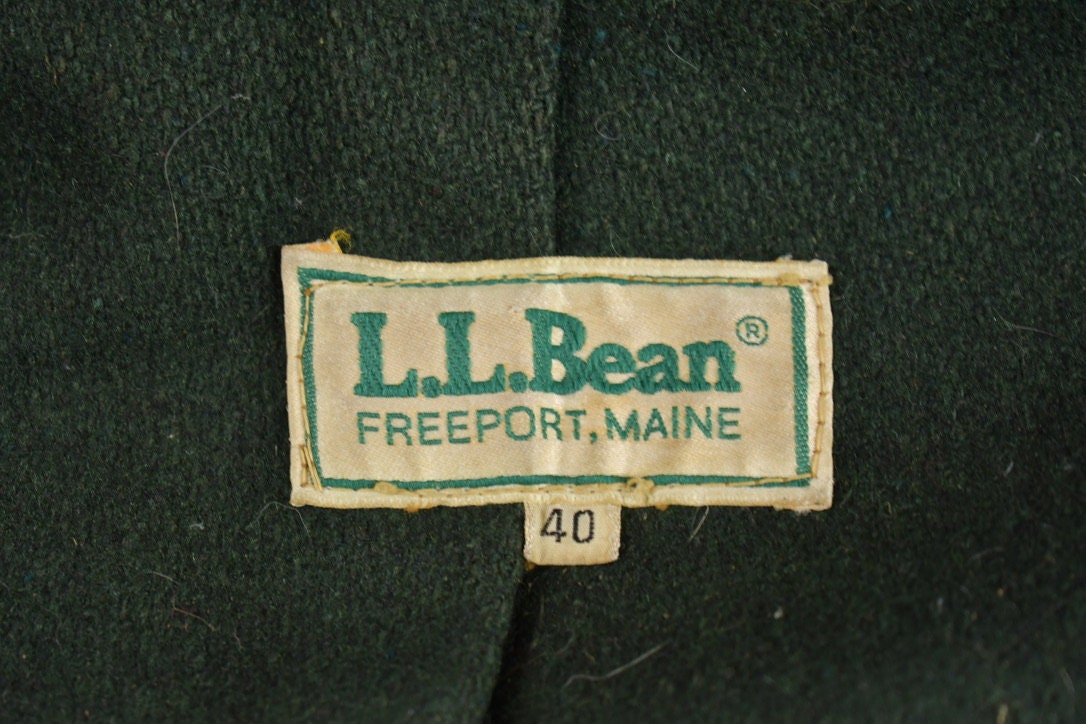 Vintage 1970s LL Bean Chore Coat / Workwear / Streetwear / Made In USA / 90s / Blanket Lined Jacket / D Pocket / Union Made