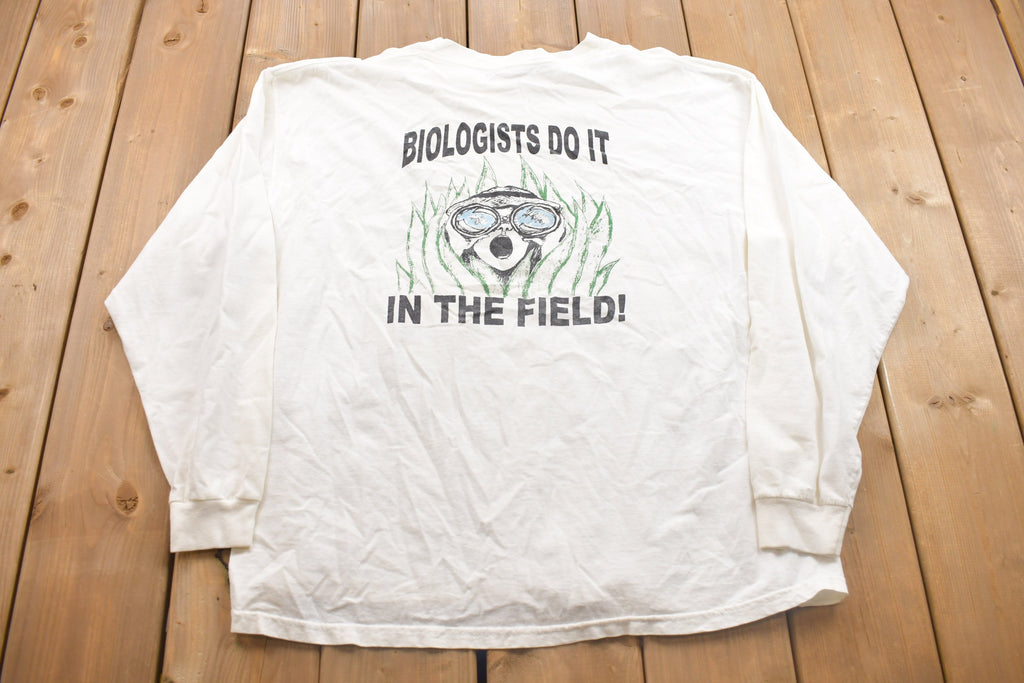 Vintage 1990s College Biology Crewneck Sweatshirt