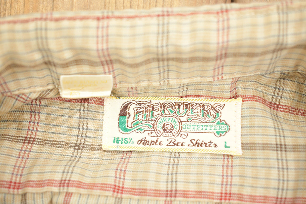 Vintage 1990s Chequers Plaid Flannel Button Up Shirt