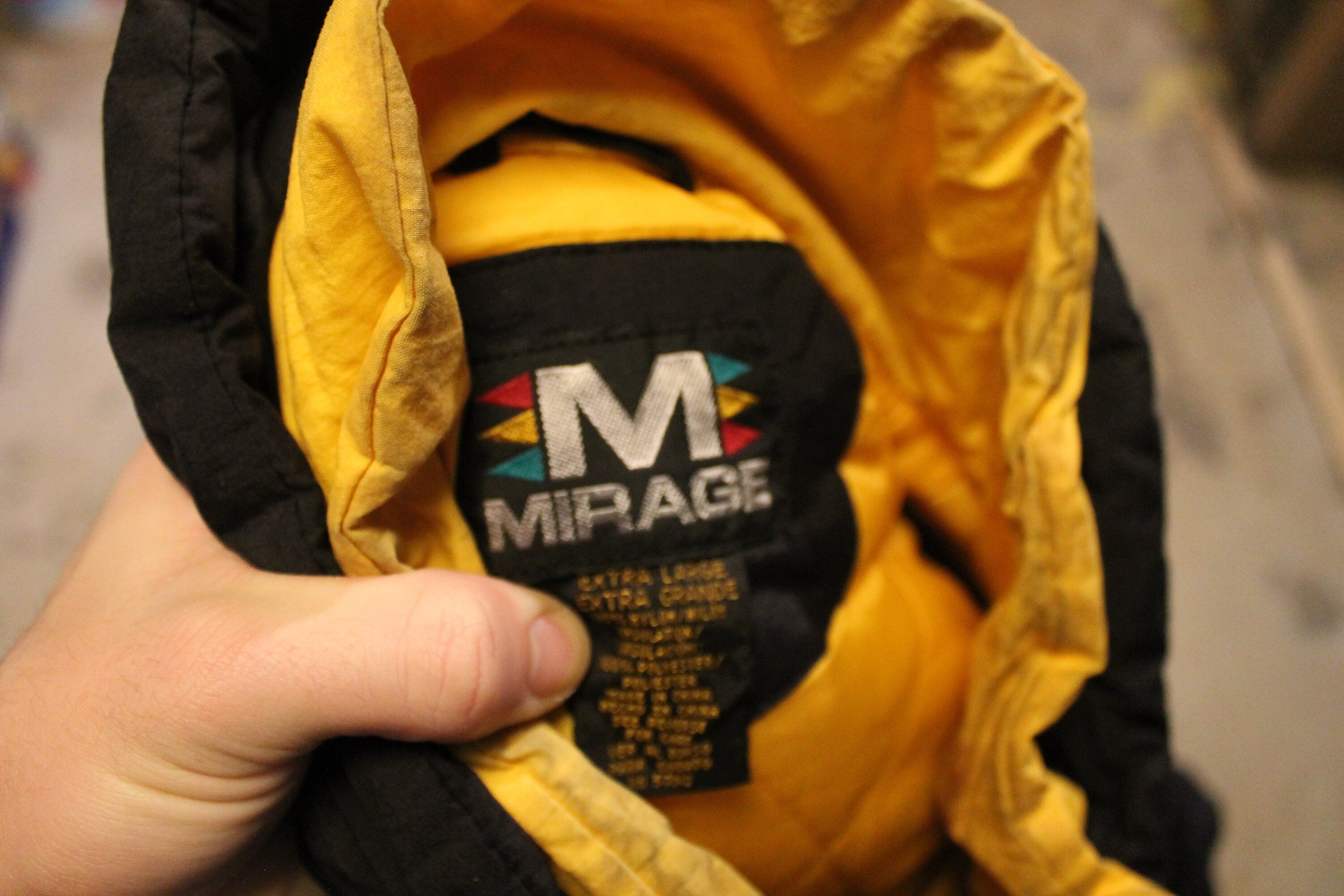 Vintage 1990s Pittsburgh Steelers NFL Mirage Full Zip Puffer Jacket