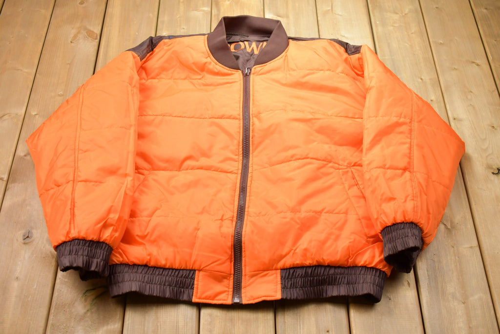 Vintage 1990s Pro Player Cleveland Browns Embroidered Reversible Bomber