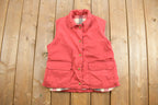Vintage 1980s Woolrich Reversible Plaid Button Up Vest