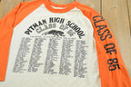 Vintage 1985 Pitman High School Class Of 85 Three Quarter Sleeve Raglan T Shirt Mens L