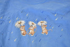 Vintage 1990s Morning Sun Mice In The Rain Double Collar Crewneck Sweatshirt Women's XXL