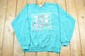 Vintage 1990s Cute Hearts Graphic Print Crewneck Sweater