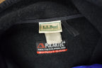 Vintage 1990s LL Bean Polar Tec Fleece Sweater / Outdoorsman / Full Zip / Sportswear / Teal Fleece / Streetwear / Athleisure / Hiking