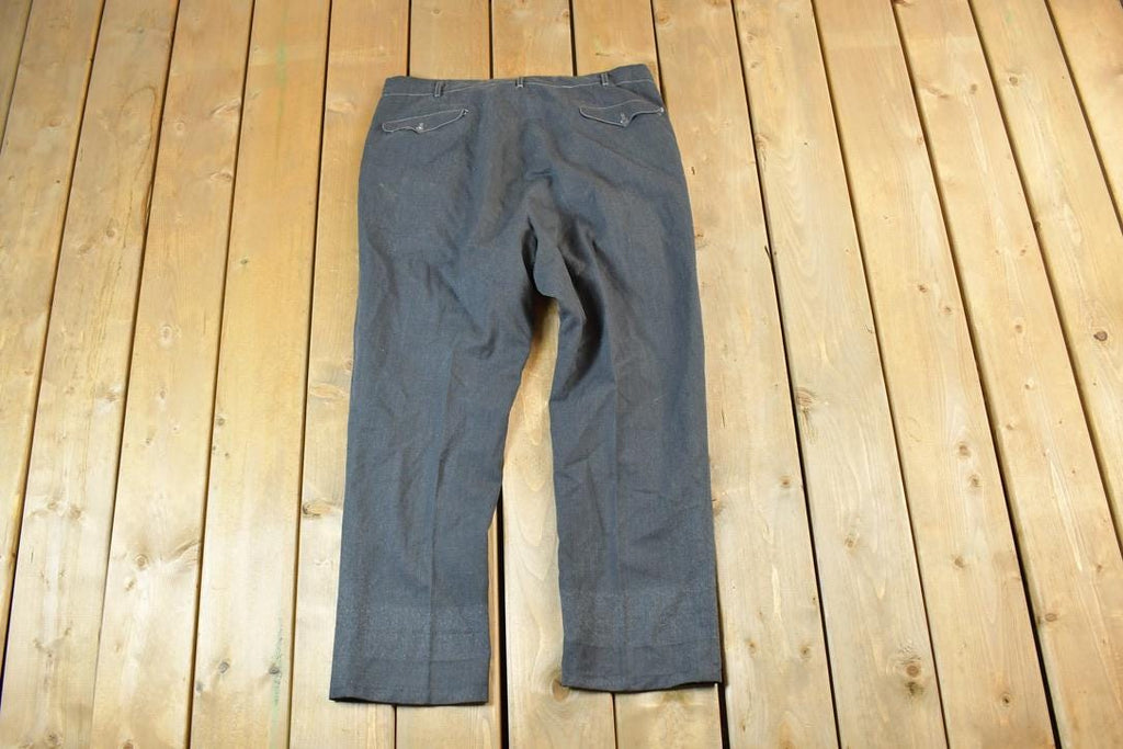 Vintage 1970s Grey Dress Pants  Made in USA  American Vintage  Workwear  Streetwear  Vintage Pants