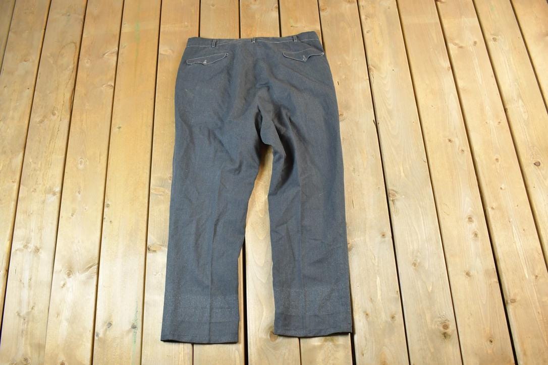 Vintage 1970s Grey Dress Pants  Made in USA  American Vintage  Workwear  Streetwear  Vintage Pants