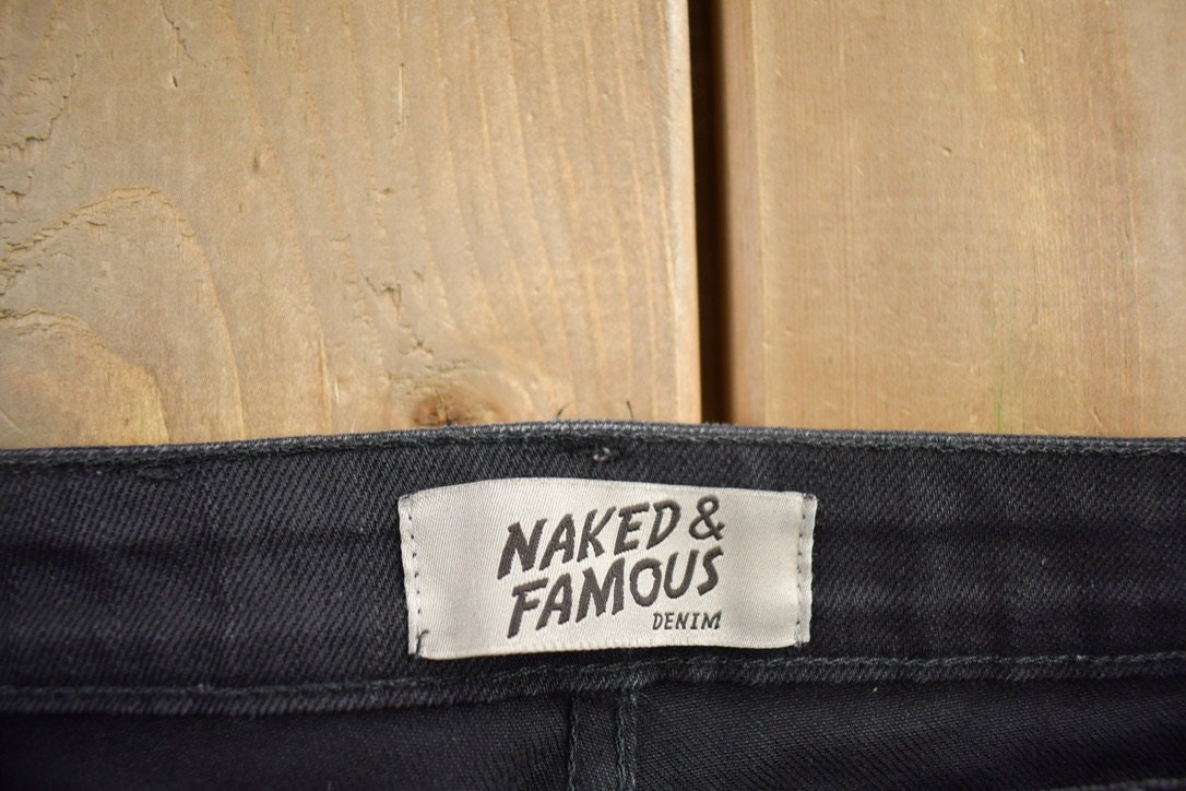 Vintage Y2K Naked & Famous Black Jeans Size 31x31