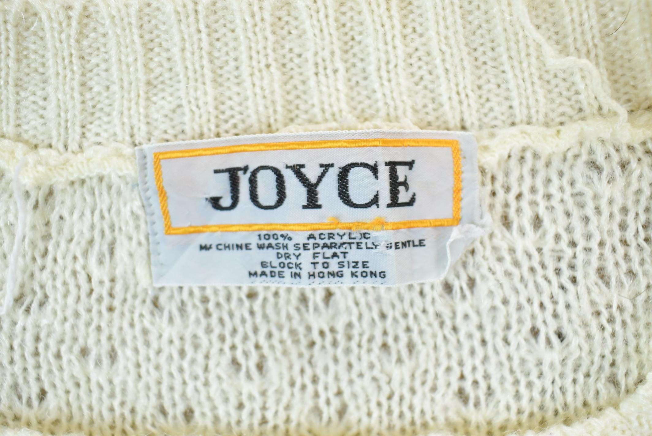 Vintage 1980s Joyce Knit Crewneck Sweater