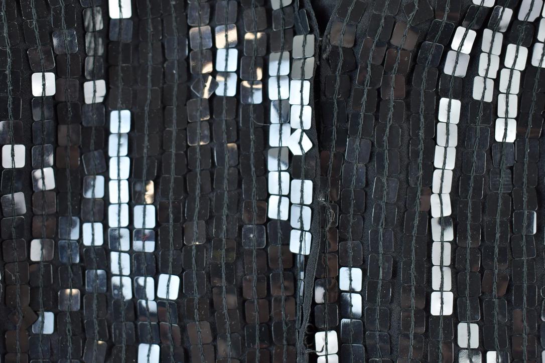 Vintage 1980s Sequin Button Up Shirt