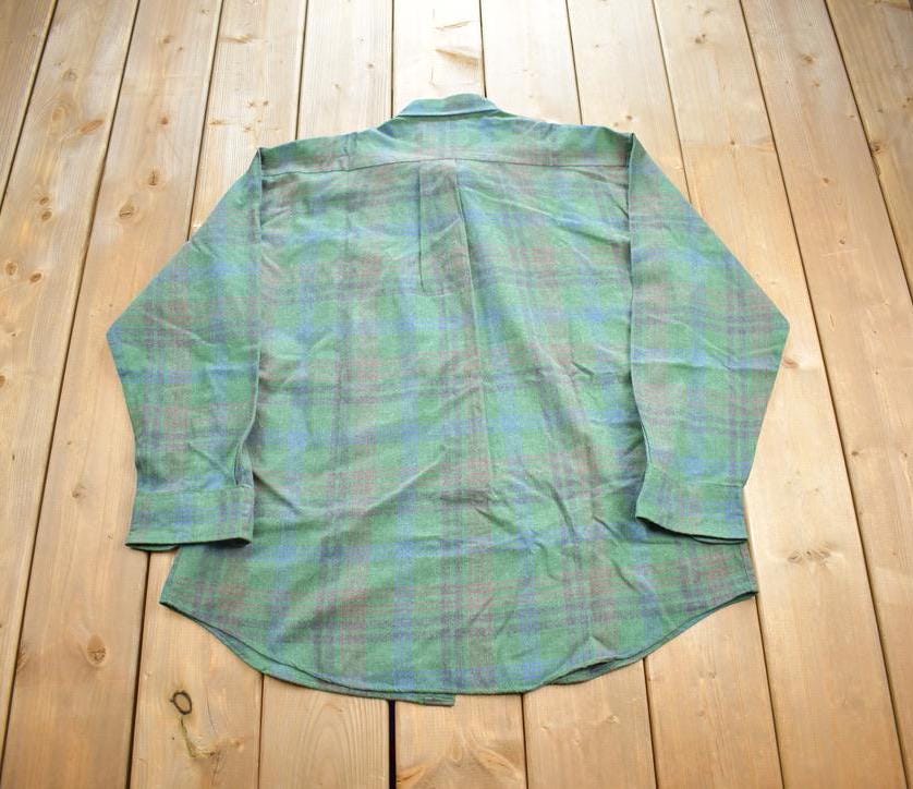 Vintage 1980s Arrow Fireside Plaid Button Up Shirt