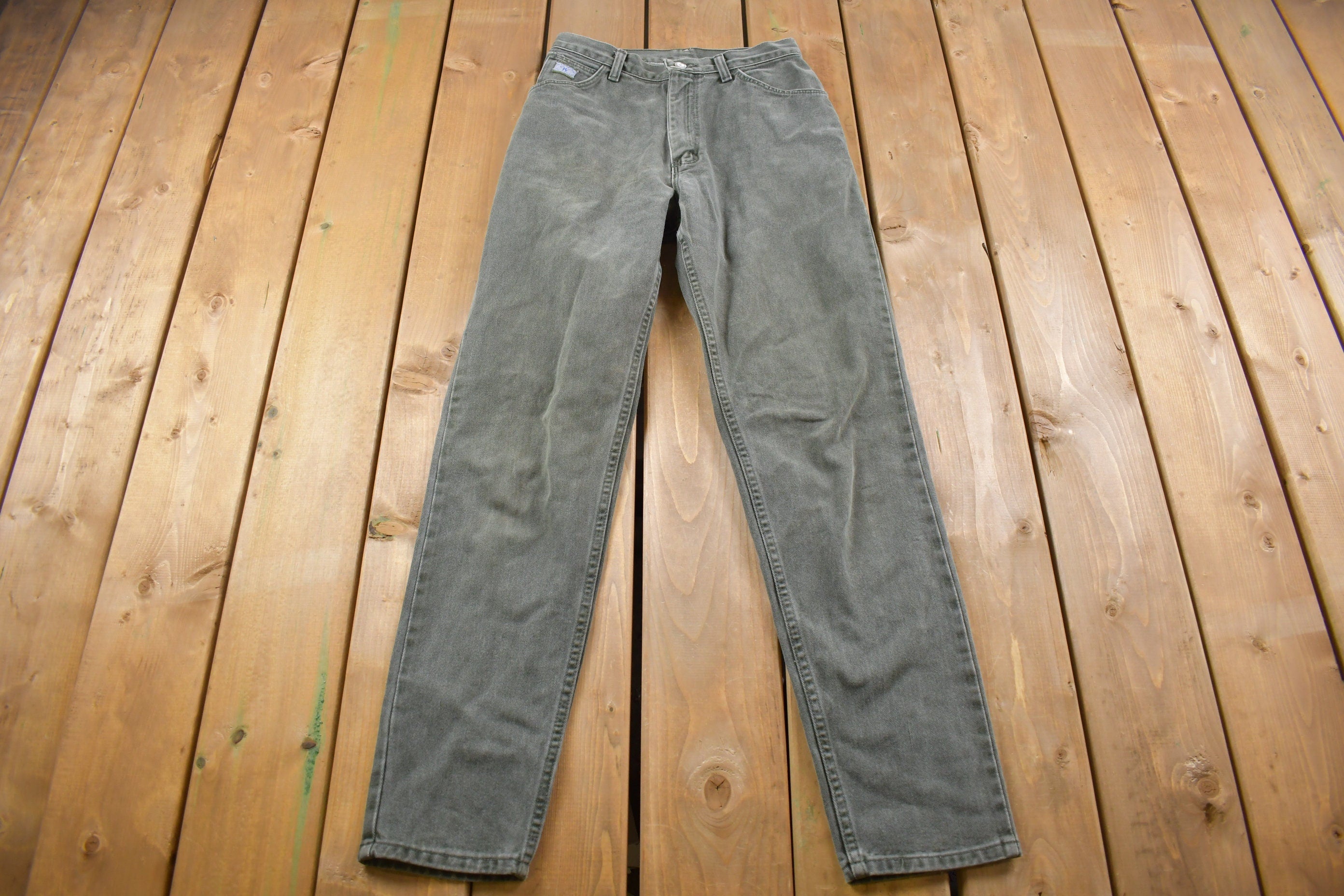 Vintage 1990's Wrangler Women's Grey Jeans 26 x 31