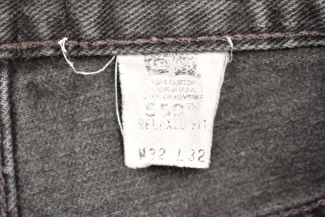 Vintage 1990s Levi's 550 Red Tab Relaxed Fit Jeans Size 31 x 30.5 / 90s Denim / Streetwear / Baggy Jeans / Vintage Levi's / Faded Grey