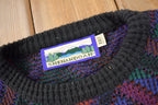 Vintage 1990s Shenandoah Abstract Knit Crewneck Sweater Size XXLT