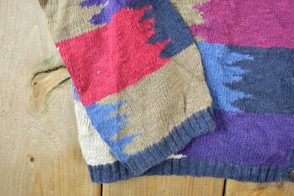 Vintage 1990s Christopher And Banks Button Up Knit Crewneck Sweater