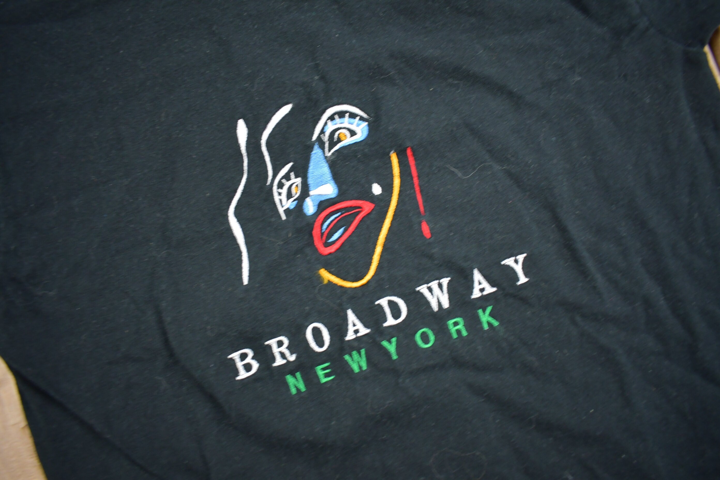Vintage Y2K Broadway New York Embroidered T Shirt