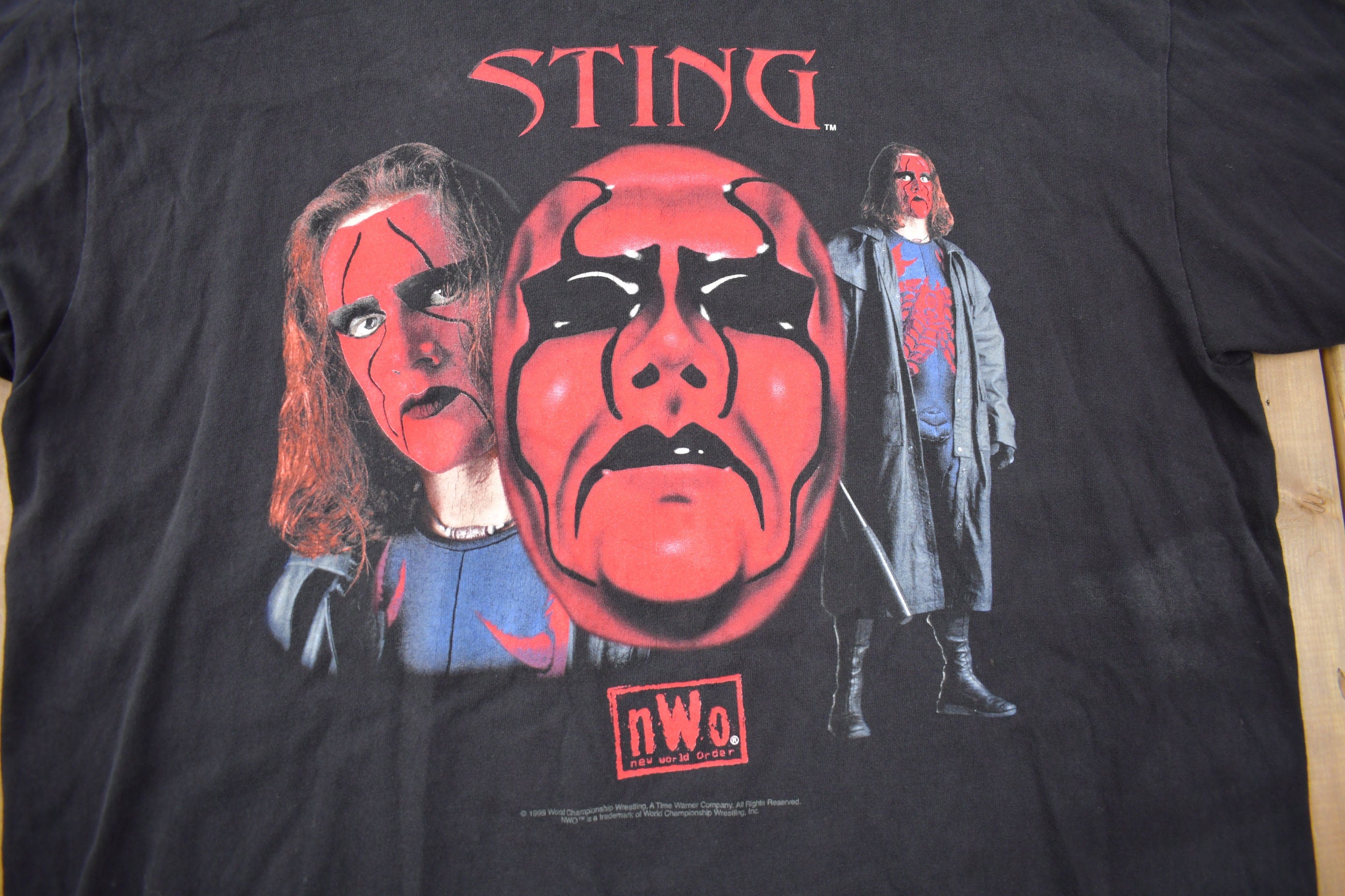 Vintage WCW Sting Graphic Wrestling T-Shirt