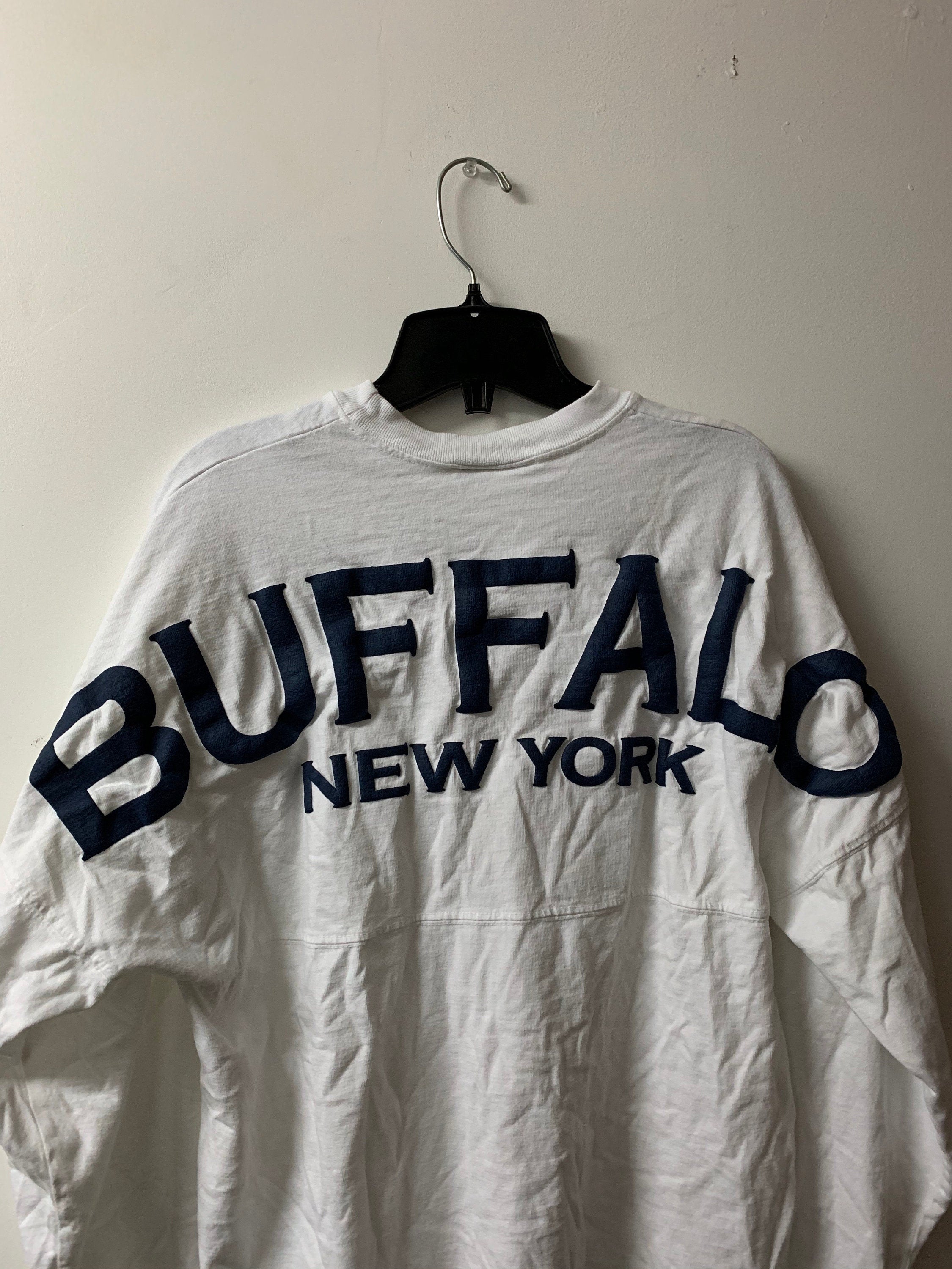Vintage 1990s Buffalo New York Spell Out Long Sleeve Shirt