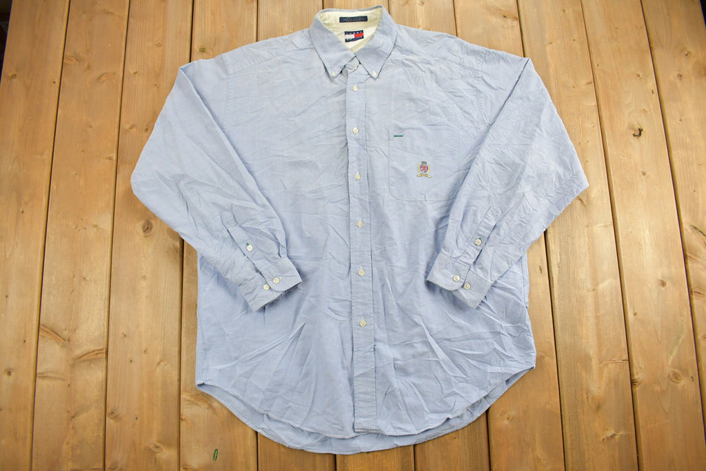 Vintage 1990s Tommy Hilfiger Blank Button Up Shirt