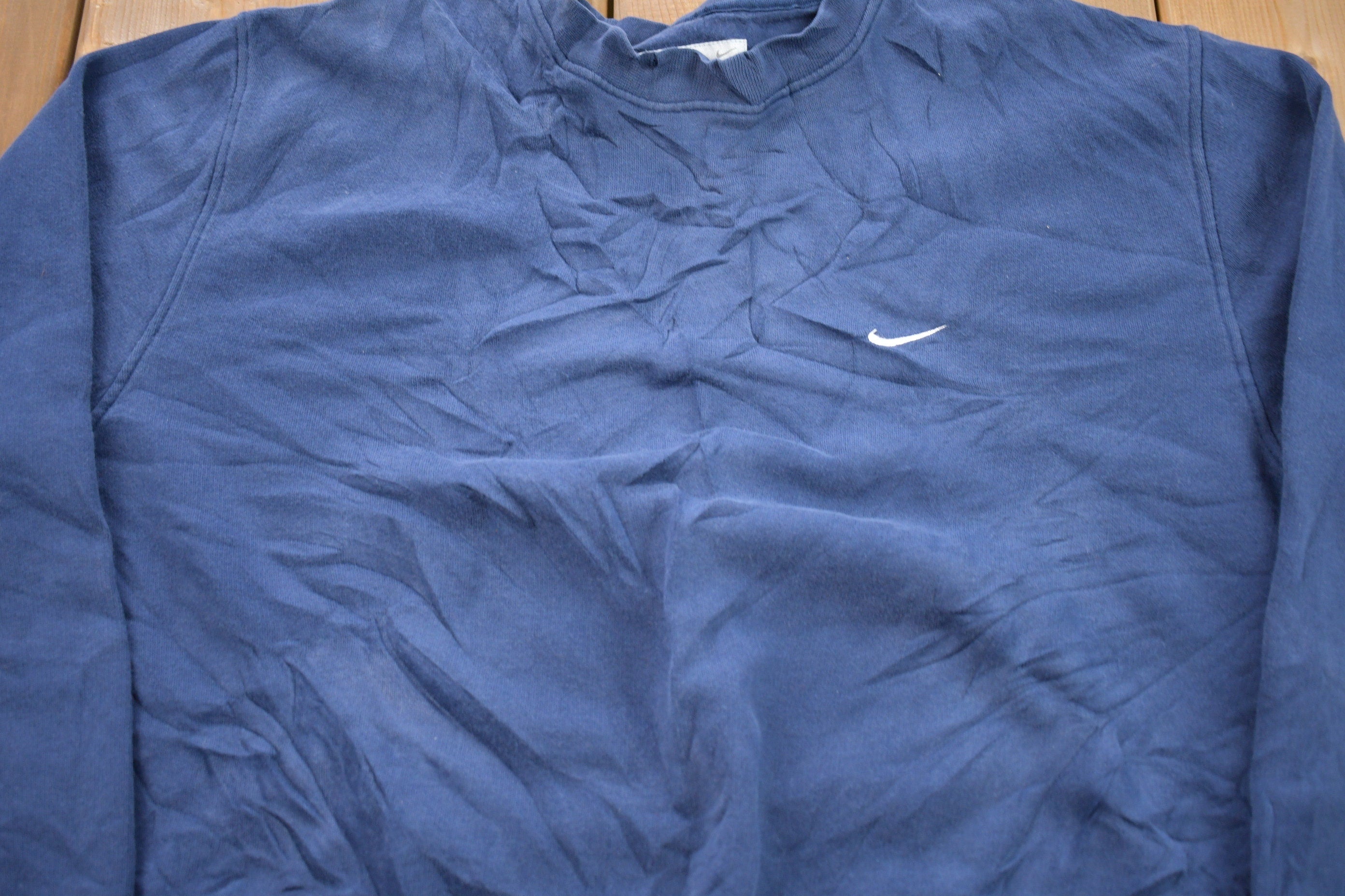 Vintage 1990s Nike Mini Swoosh Embroidered Crewneck Sweatshirt