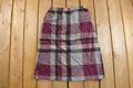 Vintage 1970s Abvien Tartan Plaid Skirt Size 29 x 27