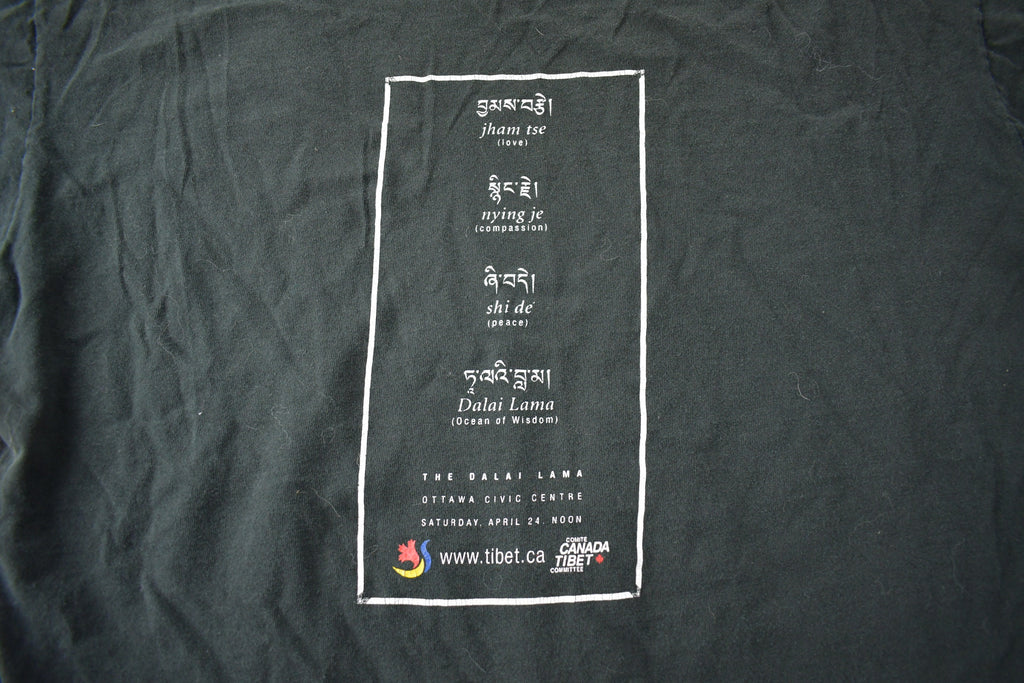 Vintage 2004 Dalai Lama Ottawa Souvenir T Shirt