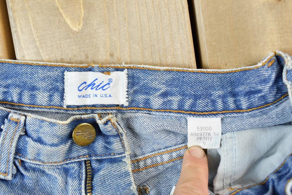 Vintage 1990s Chic Denim Jeans Size 26 x 27 Made In USA