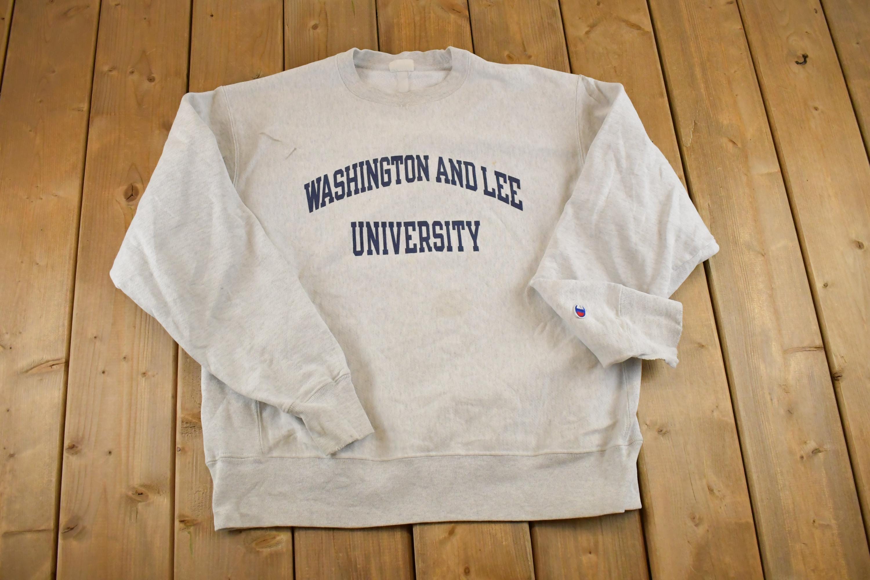 Vintage Y2K Washington And Lee Champion Reverse Weave Sweatshirt Men's L / 2000s Heavyweight Sweater / 2000s Cross Grain