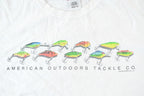 Vintage 1990s American Tackle Fishing Graphic T-Shirt