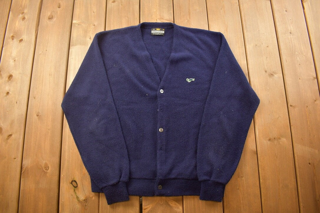 Vintage 1990s Sportswear Cardigan Sweater