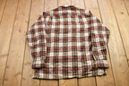 Vintage 1990s Topaz Plaid Wool Flannel Button Up Shirt