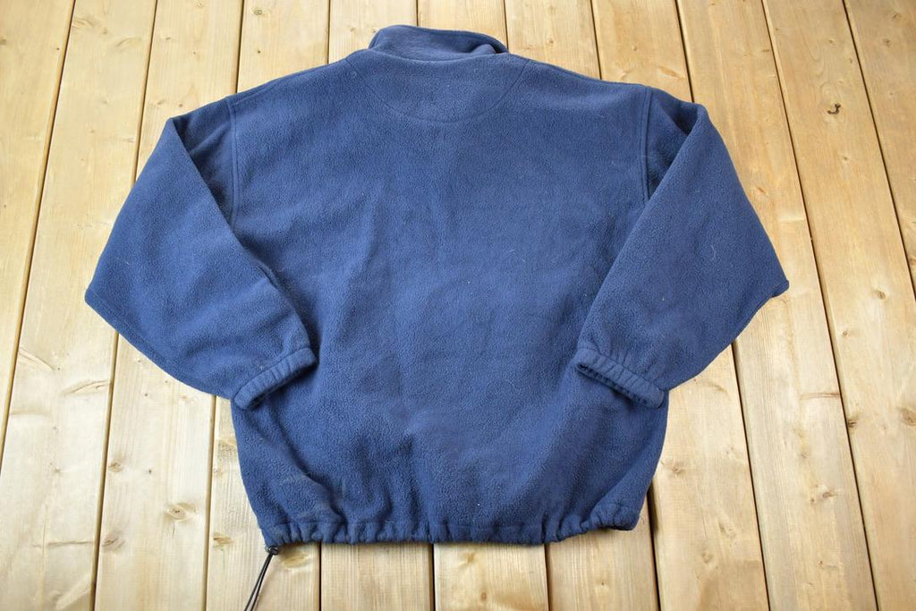 Vintage 1990s Prosperity Smart Force Quarter Zip Fleece Sweater