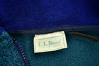 Vintage 1990s LL Bean Deep Pile Fleece Sweater Outdoorsman Full Zip