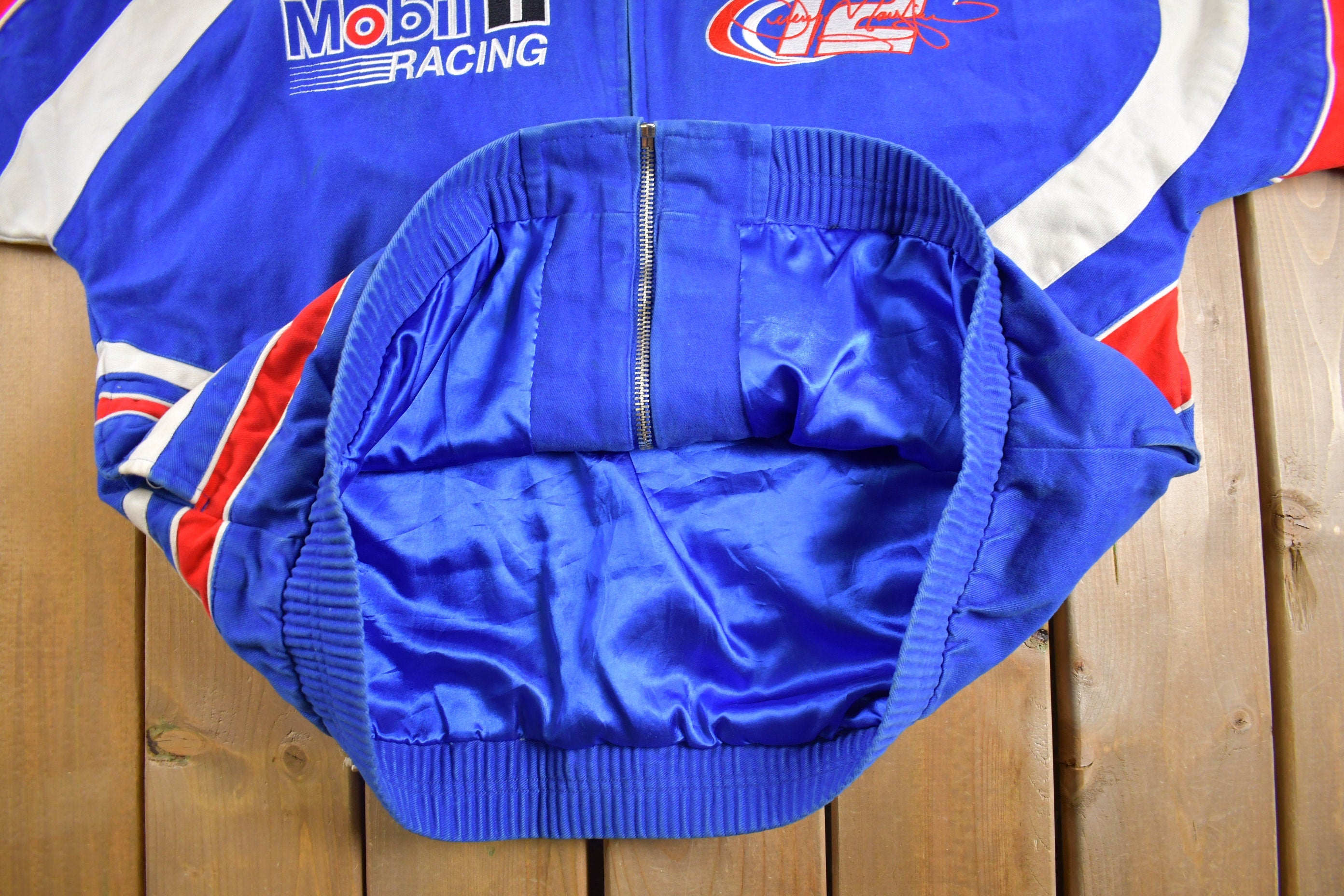 Vintage 1990s Mobil 1 Racing Nascar Jacket