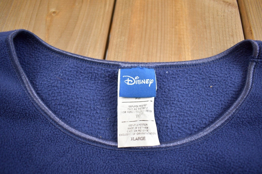 Vintage 1990s Mickey Mouse Embroidered Disney Fleece Sweater