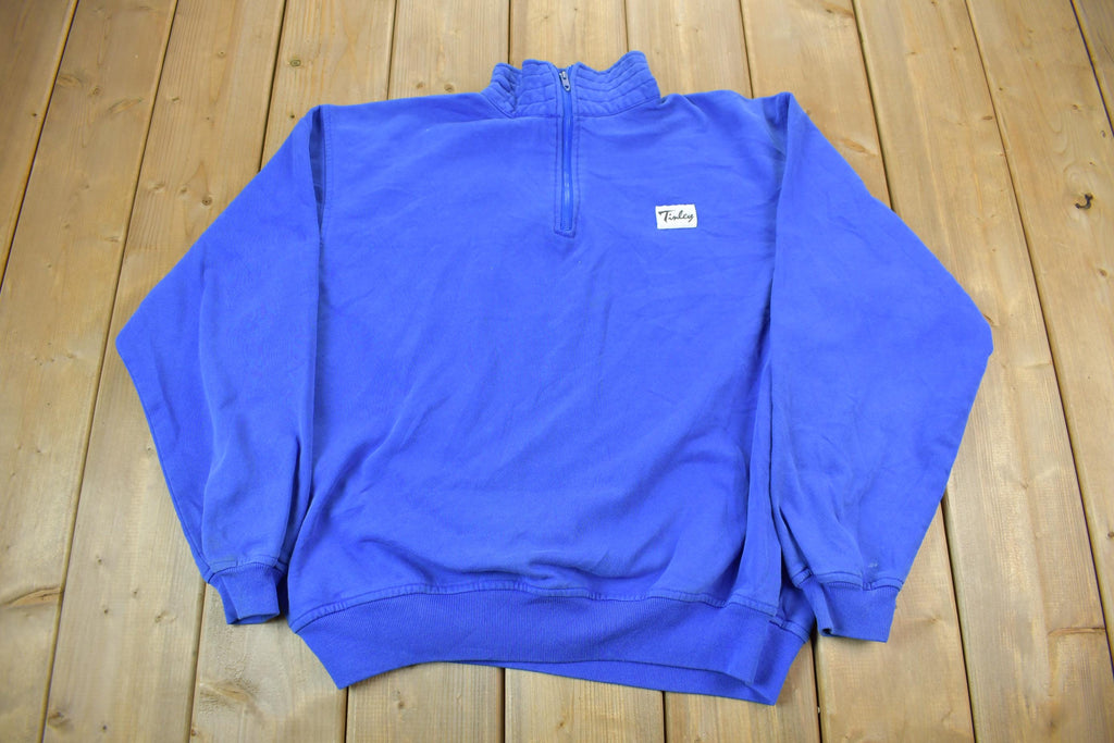 Vintage 1990s Tinley Light Blue Crewneck Sweatshirt Made In USA