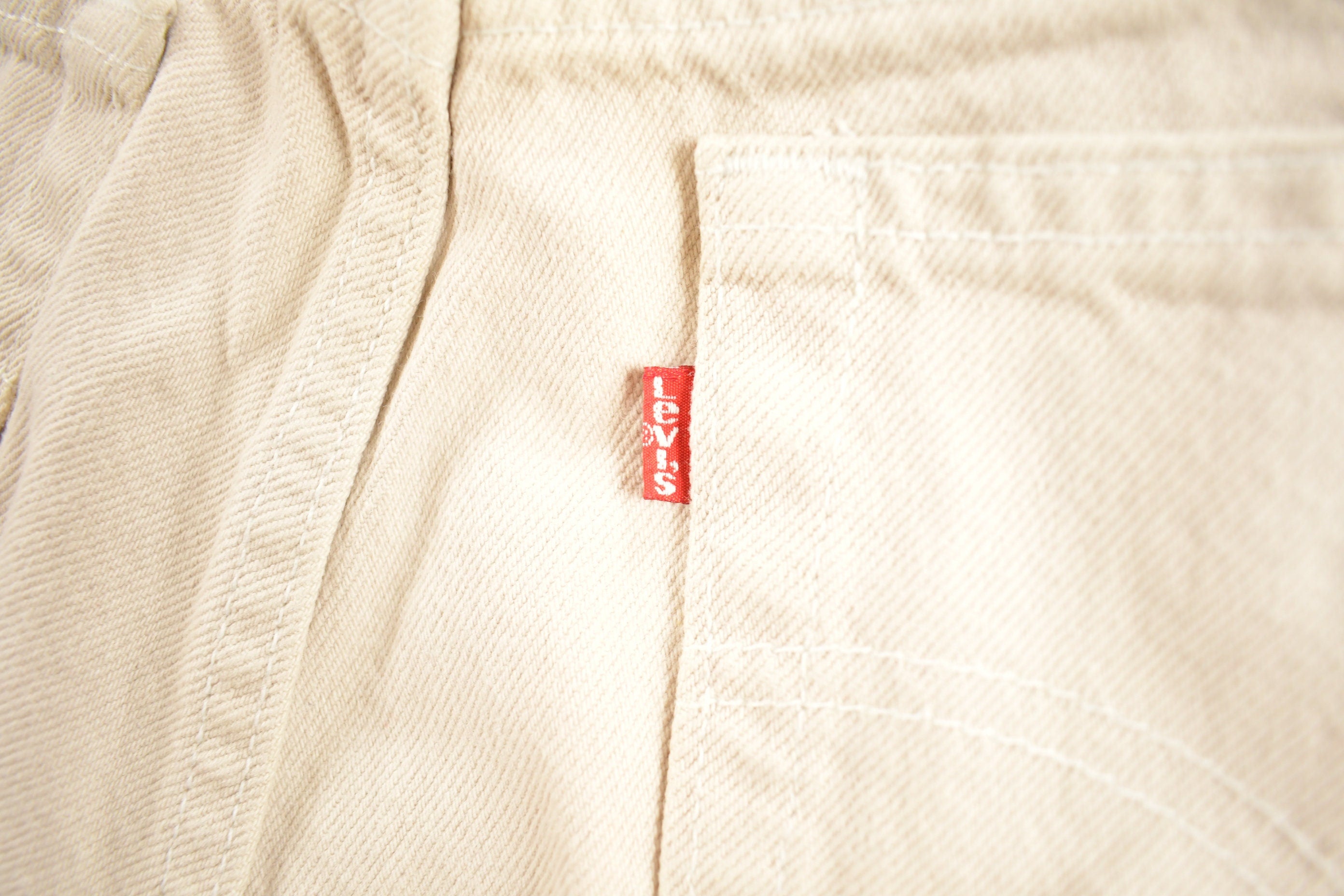 Vintage 1990s Levi's 512 White Denim Women's Jeans Size 30 x 30