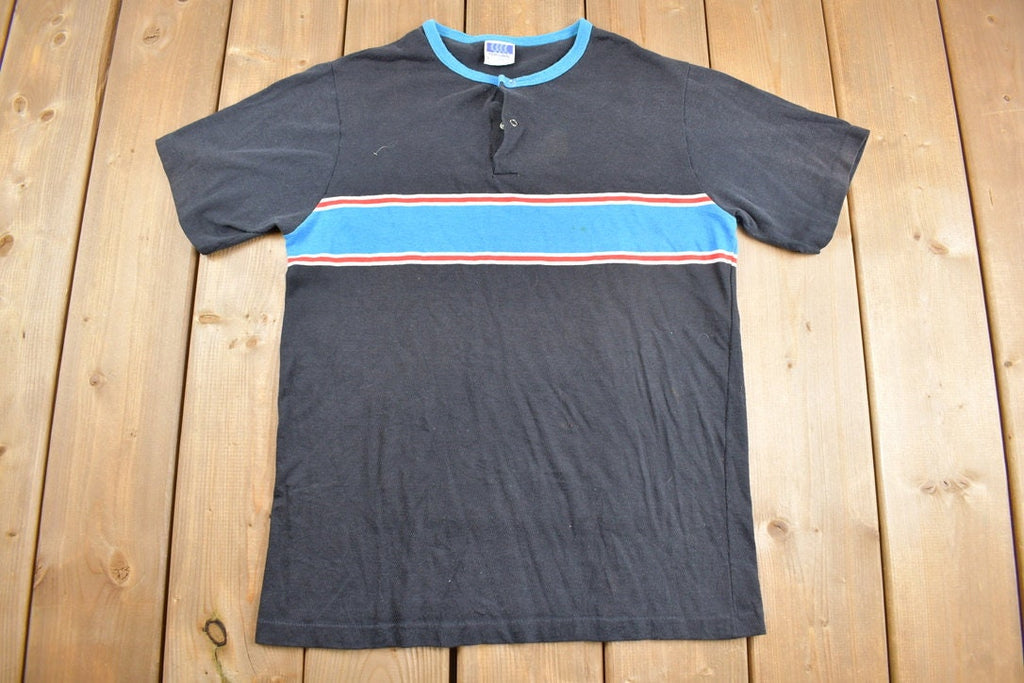 Vintage 1980s Personal Best Striped T Shirt