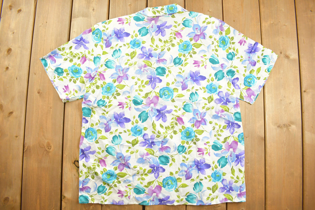 Vintage 1990s Bobbie Brooks Floral Button Up Shirt