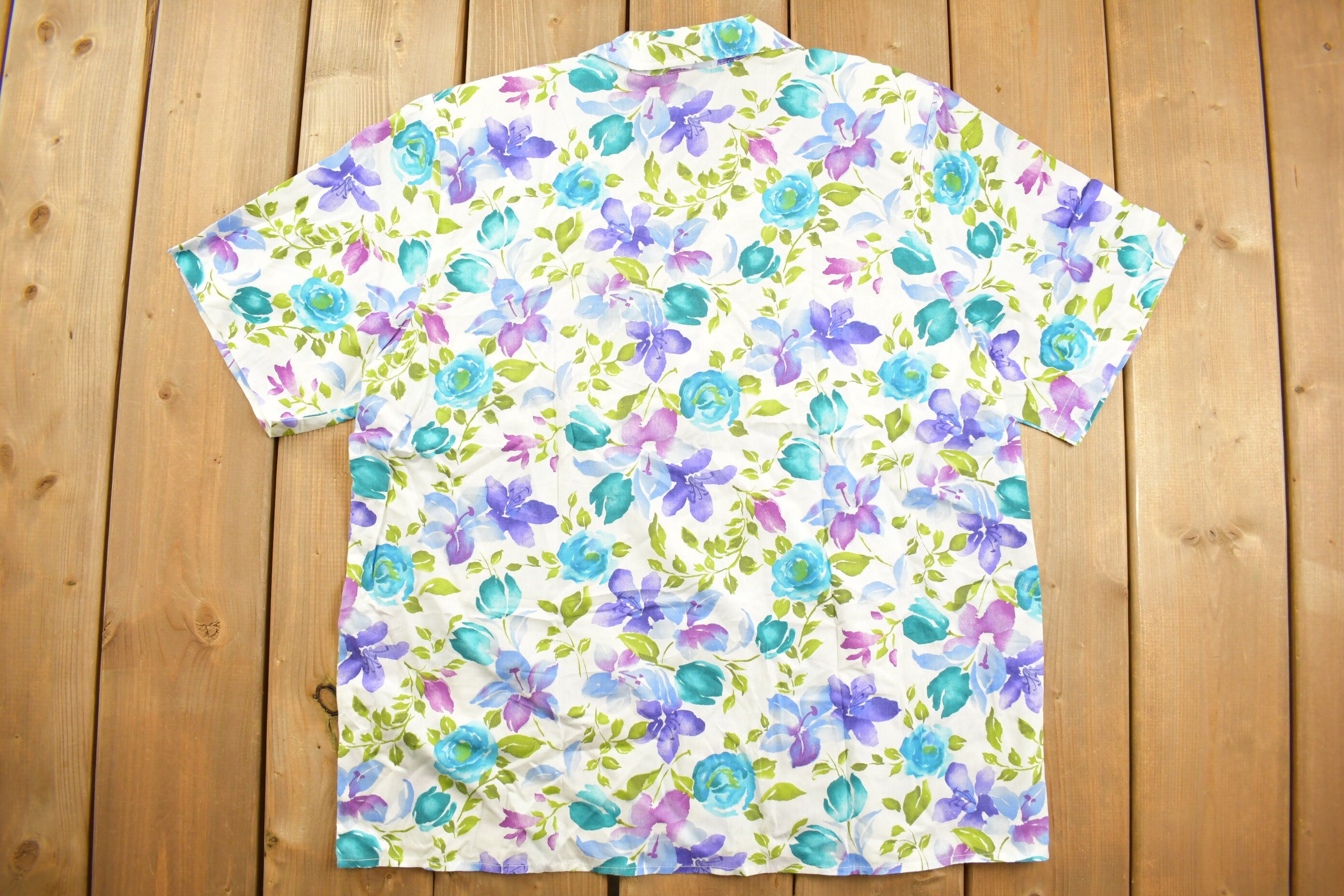 Vintage 1990s Bobbie Brooks Floral Button Up Shirt
